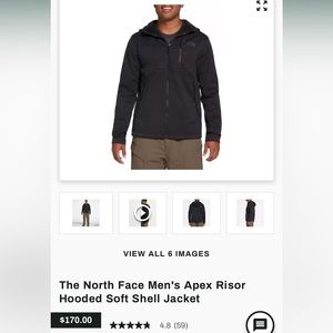 The North Face Apex Risor Hooded Soft Shell Jacket